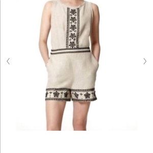 Loft linen Aztec romper